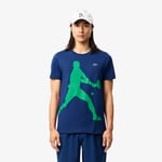 Pack t-shirt et casquette Lacoste Tennis x Novak Djokovic Taille L Bleu Globe