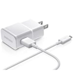 Samsung Chargeur secteur/USB + Câble USB/Micro-USB - Blanc