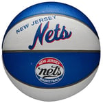 Wilson Mini-Basketball, Team Retro Model, BROOKLYN NETS, Outdoor, Rubber, Size: MINI