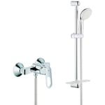 Pack BauLoop mitigeur de douche + Ensemble de douche complet 2 jets Tempesta 100 (23340000-TEMPESTA) - Grohe