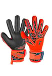 REUSCH Attrakt Silver NC Gants de Gardien Adulte Unisexe, 2211 Hyper orng/elec Blue/Blck, 8.5