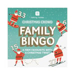 Talking Tables Family Bingo Game, Posing Santa Bingo Numbers, 100 Sheets Score Pad, Christmas, Dinner Party, Fun Travel Pocket Games for Kids, Adults, Card Games, Xmas Stocking Filler, Ages 5+