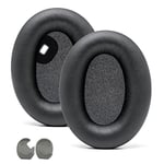 Replacement WH1000XM4 Earpads for Sony WH-1000XM4 Over-Ear Headphones, Compatibel WH1000XM4 Ear Cushions with Softer Protein Leather, Noise Isolation Memory Foam, Black