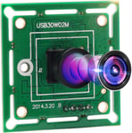 Module De Caméra Usb 60 Fps 0,3 Mp - Module Webcam Va - Objectif 480P 120 Derés - Objectif Usb Avec Appareil Photo - Super Min - Carte Vidéo Intérée - Windows Android Mac Linux Raspberry Pi Web