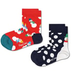 Happy Socks Kids Snowman 2 pack Strumpor