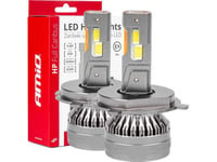 Amio Led Bilpærer Hp Serie Full Canbus H4/H19 12V 24V 6500K Amio-03673