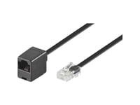 Basetech Isdn Skjøtekabel [1X Rj45-Plugg 8P4c - 1X Rj45-Kontakt 8P8c] 6,00 M Svart (Bt-1602128)