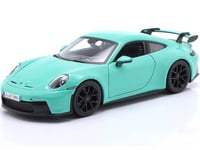 Bburago | 1/24 Porsche 911 GT3 2021 - Vert Menthe | Voiture Reproduction Miniature à échelle pour Enfant | À Partir de 3 Ans et + | 21104G (modèle aléatoire)