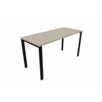 Bureau droit individuel Online F Beige OP-LITE II : bureau D140x80/cpl beige/cpi noir/ep. du plateau 25 mm