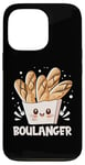 Coque pour iPhone 13 Pro Boulanger Baguettes Heureux