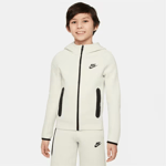 Nike Boy’s Tech Fleece Hoodie Sz S Age 8-9 Cream Black New FD3285 113