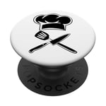 Chef Cook Cooking Pirate Kitchen Lover PopSockets PopGrip Adhésif