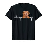 Funny Dog Heartbeat For Dogues de Bordeaux Lovers T-Shirt