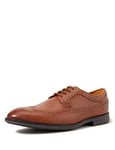 Clarks Men's Ronnie Limit Brogues, Brown British Tan Leather, 8 UK