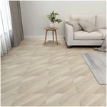 Golvbeläggning vidaxl - Självhäftande golvplankor 55 st pvc 5,11 m² beige ränder randig