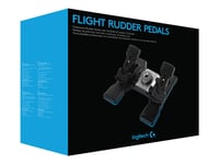 Logitech Flight Rudder Pedals - Pedaler - Kabelansluten - För Pc