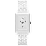 MVMT Montre Analogique à Quartz pour femme avec bracelet en céramique Blanc - 28000205-D