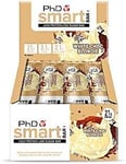 PhD Smart Bar High Protein Low Sugar Bar, White Choc Blondie, 64 g, Pack of 12