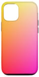 Coque pour iPhone 13 Pro Abstrait Rose Orange Jaune Couleur Gradient