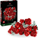 LEGO Icons Bouquet of Roses, Artificial Flowers Set for Adults, Botanical Colle