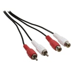 Rallonge audio 2 RCA (2.5 mètres)