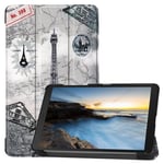 Samsung Galaxy Tab A 8.0 2019 T290    Designer Tri-Fold Case      EiffelTower