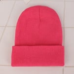 (Peach Red Beanie)2024 Talvihatut naiselle Uudet Pipot Neulottu Yksinkertainen Suloinen Hattu Tytöt Syksyiset Naiset Pipo Lippikset Lämpimämpi Bonnet Naisten rento lippis