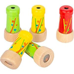 Small Foot 11746 Mini kaléidoscope en Bois, Set de 5 prismes, idéal comme Souvenir pour Les Enfants à partir de 3 Ans Toys, Multicolore