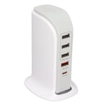 (Uk Plug)Phone Charger Phone Charging Adapter USB Charging Station Multi Port