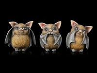 Chauve-Souris Figurines - Pas Mal Entendre Sehen Parlent Déco Fantasie Animaux