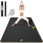 CAMBIVO Tapis de Sport Grand 183x122cm, 6mm/8mm/10mm/12mm Tapis Yoga TPE Antidérapant, Yoga Mat Tapis de Gym XXL Epais pour Gymnastique, Sport Maison, Fitness, Pilates