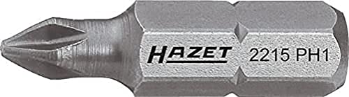 Hazet 2215-PH3 Embout-tournevis hexagone massif 1/4'' Taille PH3 longueur 25 mm