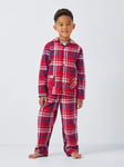 John Lewis Kids' Family Christmas Check Pyjamas, Red