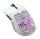 Glorious Gaming Model O- (Small) Wireless Gaming Mouse - 65g Superlight Honeycomb Design, RGB, Ambidextrous, Lag Free 2.4GHz Wireless, Up To 71 Hours Battery - Matte White