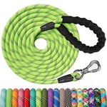 X XBEN Longe pour Chien, 3M 5M 10M 15M 20M 25M 30M Laisse de Dressage pour Chien, Laisse pour Chien avec Poignée Confort et Mousqueton Verrouillable, Longe Robuste pour petits, moyens et grands chiens