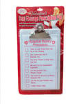 Naughty Nurse Clip Board with Sexy Message Prescription Pad Valentines Day Fun