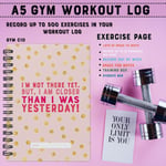 GYM Diary, Exercise, Planner, Book, Fitness,REPS, SETS, DONE, WORKOUT, TRAINING