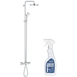 Colonne bain douche Grohe Cosmopolitan System 210 avec nettoyant GrohClean - Chromé