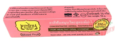 Tepthai Thai Herbal Toothpaste Mixed Fruit Natural Herb Healthy Gum Problem 70g