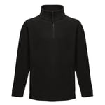 Regatta Mens Thor Overhead Half Zip Anti-Pill Fleece Top (170 GSM) (Black) material_fleece - Size Medium