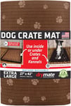 Drymate Tapis de Cage pour Chien, absorbe l'urine, imperméable, antidérapant, Lavable pour Dressage de chenil – Utilisation sous la Cage pour Animal de Compagnie pour protéger Les sols, Coupe Fine