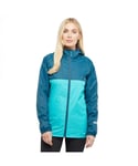 Peter Storm WoMens Cyclone Lightweight Waterproof Jacket with Fitted Hood, Hiking Raincoat - Blue - Size UK 16