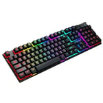 Kit clavier et souris de jeu RVB,rétro4.2,USB,ordinateur filaire,touches Chlor104,PC Gamer,ordinateur portable - Type keyboard-English