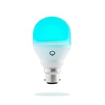 LIFX Mini (B22) Ampoule smart LED connectable Wi-Fi, ajustable, multicolore, ajustable, pas de hub requis, fonctionne avec Alexa, Apple HomeKit et Google Assistant [Classe énergétique A+]