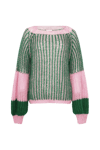 Liana Knit Sweater - Green Bubblegum