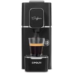 Polti - Machine à expresso Coffea S15B, avec kit de 54 dosettes e.s.e, noir, design, réservoir 850ml