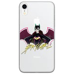 ERT GROUP mobile phone case for Iphone XR original and officially Licensed DC pattern Bat Girl 004 optimally adapted to the shape of the mobile phone, partially transparent