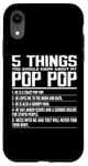 iPhone XR 5 Things You Should Know About Pop Pop Funny Grandpa Pop Pop Case