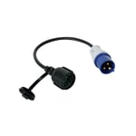 Perel - cable adaptateur avec prise schuko vers fiche cee terre allemande ECEEA2-G RI14706