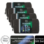 Dove Men+Care Restore Essential Collection 3Pcs Gift Set for Him with Washbag